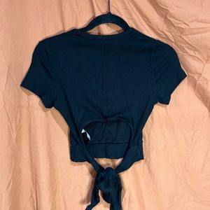 Garage Tie Cut-Out Shirt